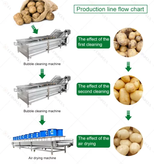 Fruit and vegetable cleaning machine equipment