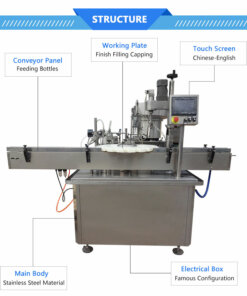 bottle filling and capping machine