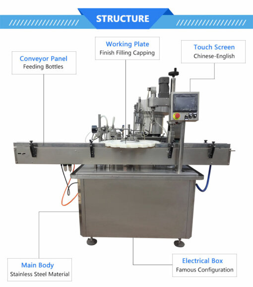 bottle filling and capping machine