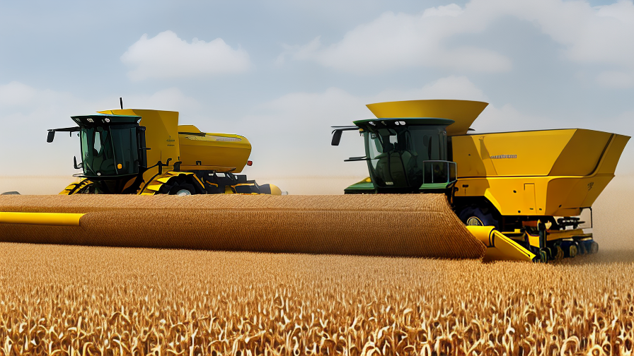 Corn Combine Harvester