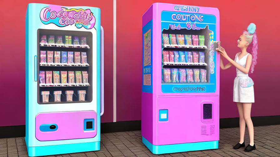 Cotton Candy Vending Machine