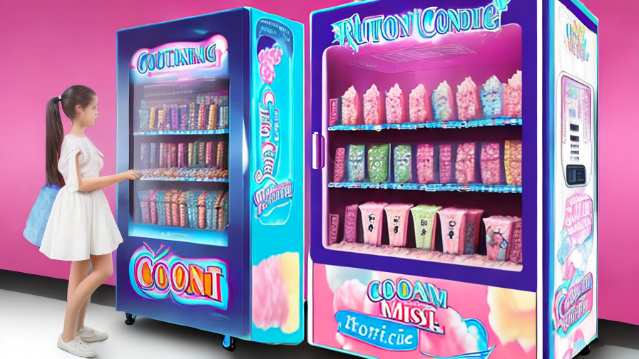 Cotton Candy Vending Machine