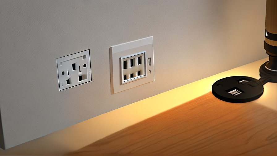 Hotel Table Light With USB Outlet