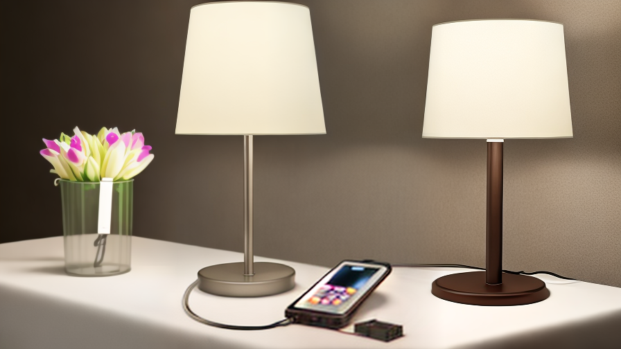 Hotel Table Light With USB Outlet