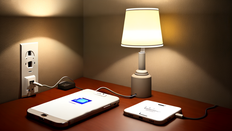 Hotel Table Light With USB Outlet