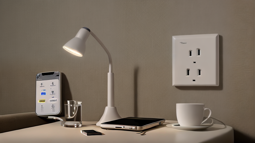 Hotel Table Light With USB Outlet