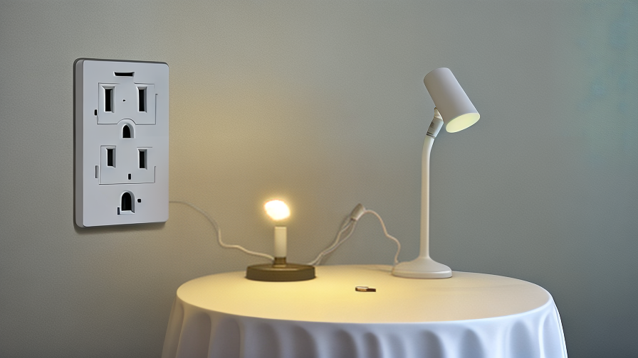 Hotel Table Light With USB Outlet