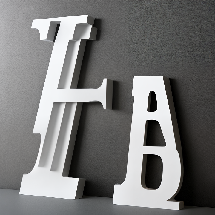 acrylic sign letter