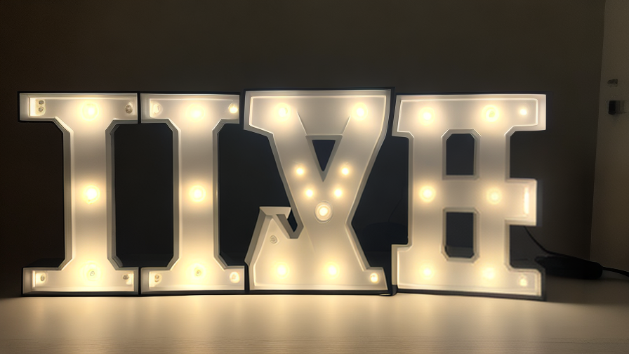 backlit led letters