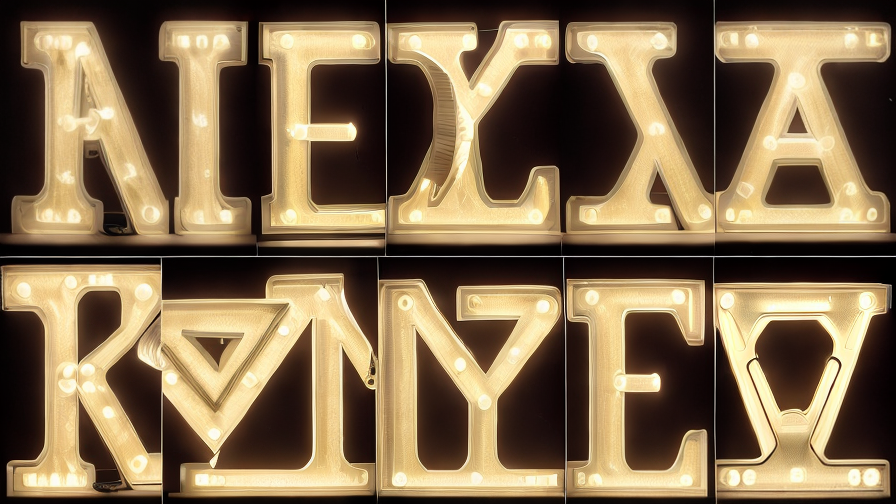 backlit led letters