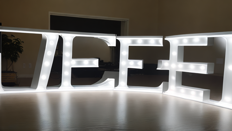 backlit led letters