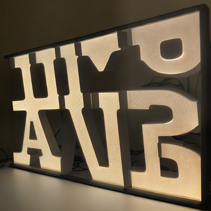 backlit led letters