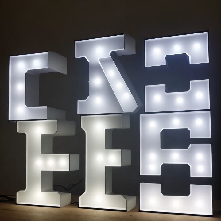 backlit led letters