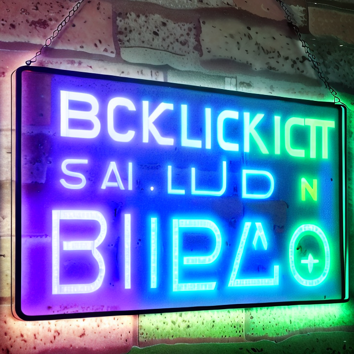 backlit led sign