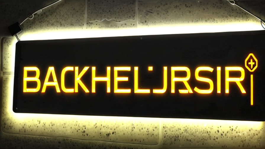 backlit led sign