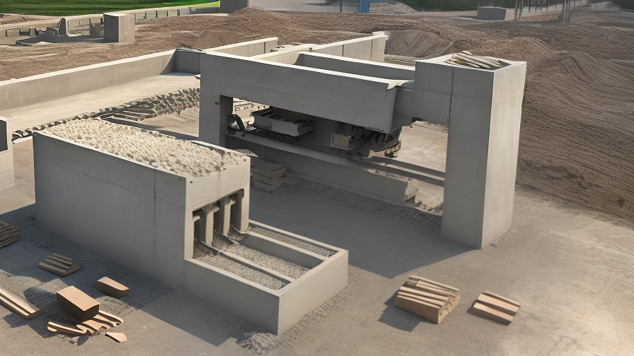 Concrete brick making machine