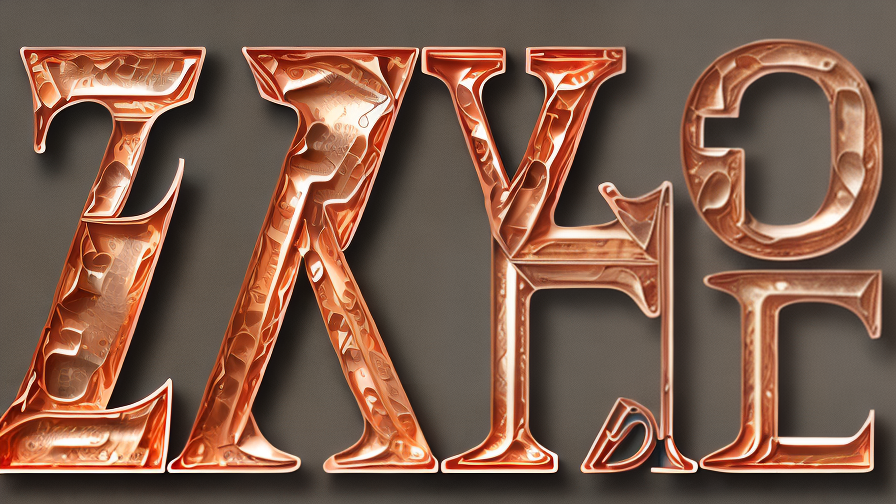 copper letters