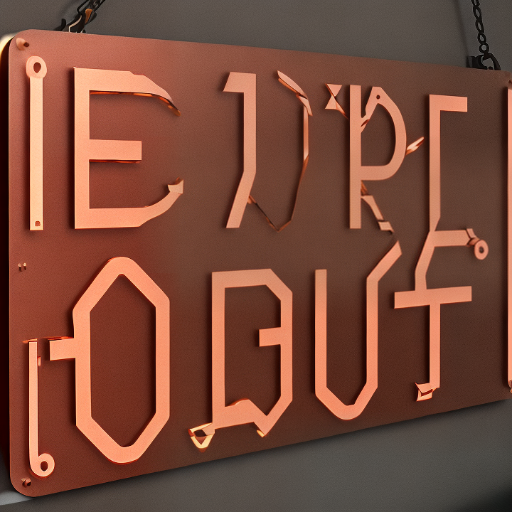 copper signage