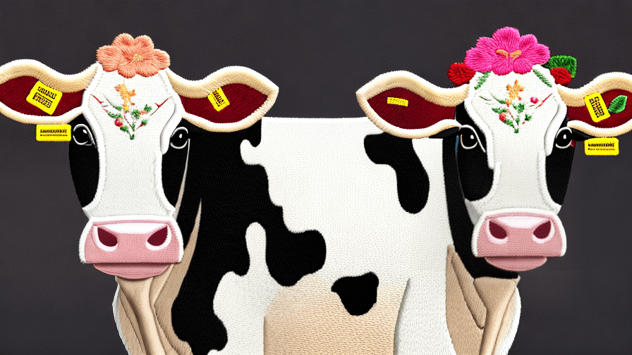 Cow Embroidery Design
