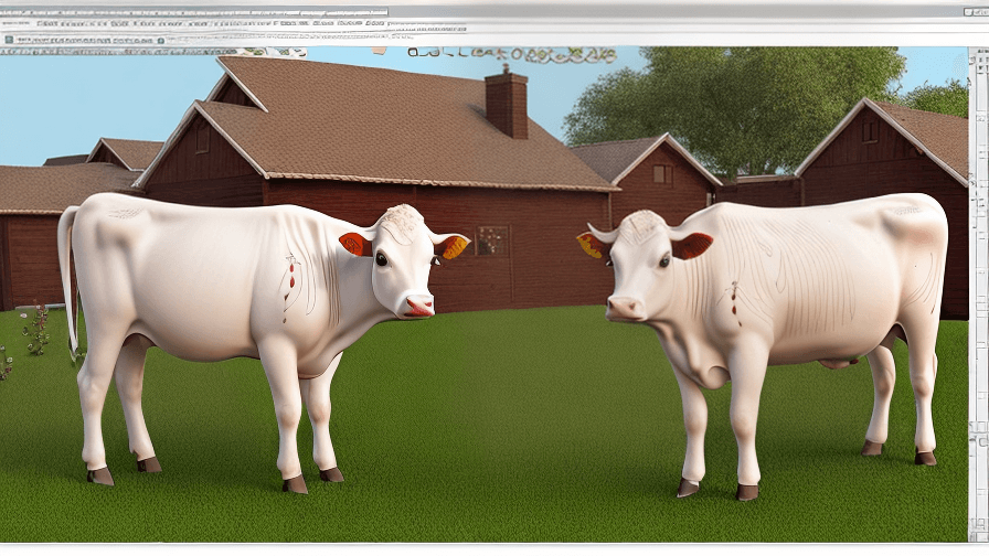Cow Embroidery Design
