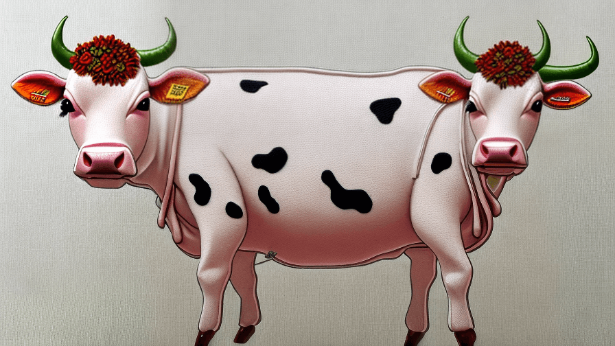 Cow Embroidery Design