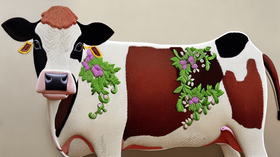 Cow Embroidery Design