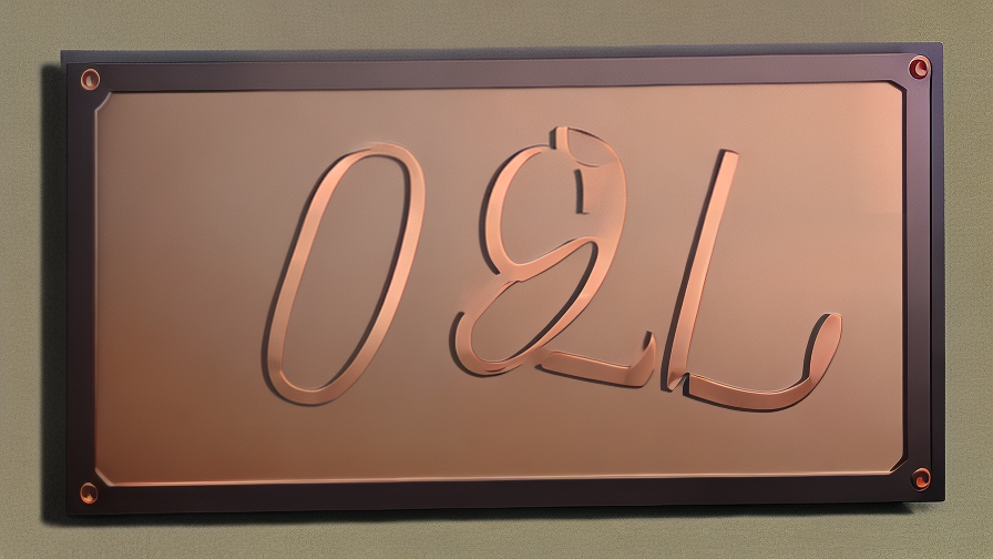 custom copper sign