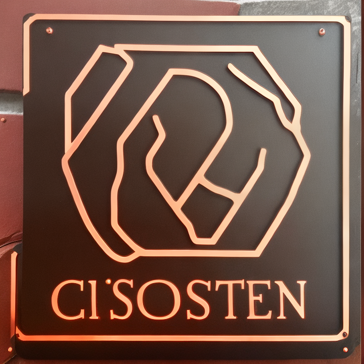 custom copper sign