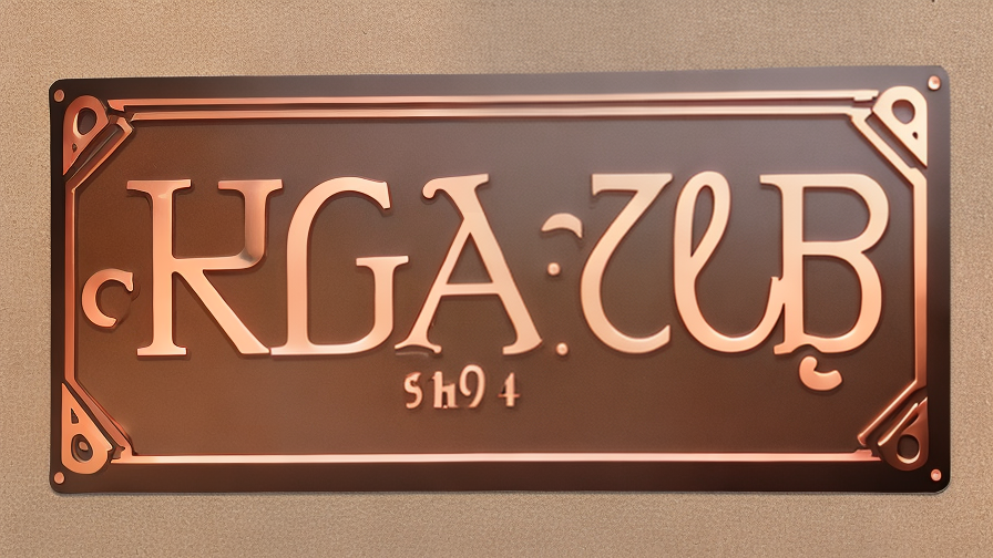 custom copper sign