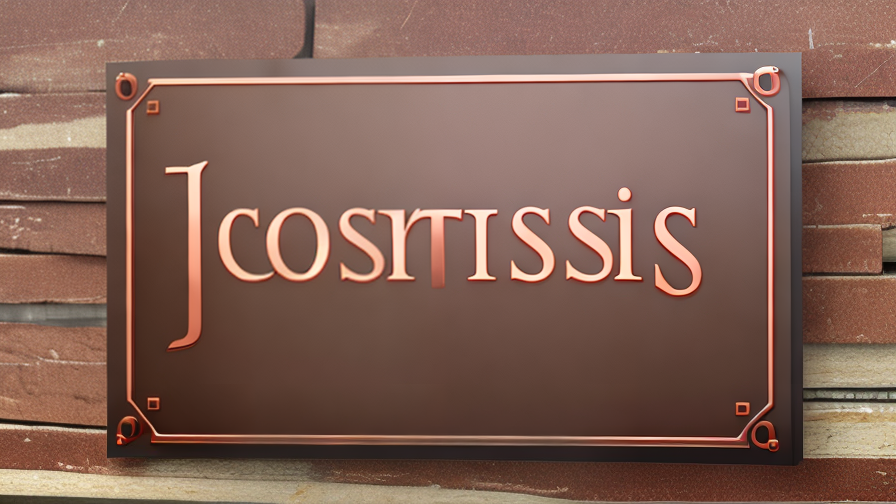 custom copper sign