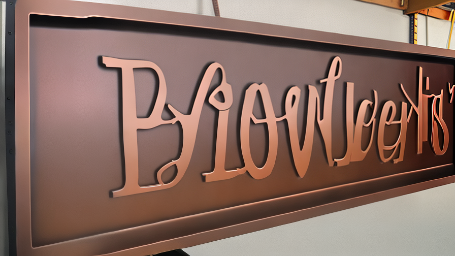 custom copper sign