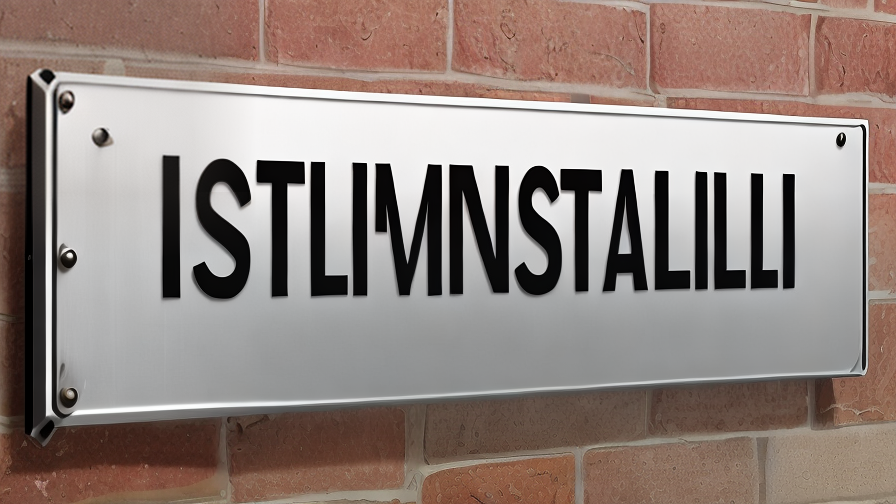 custom stainless steel sign