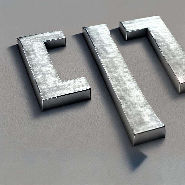 flat metal letters