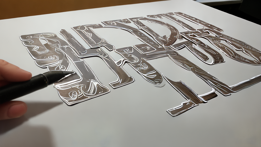 flat metal letters
