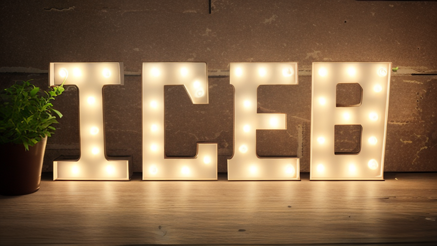 lighted sign letters