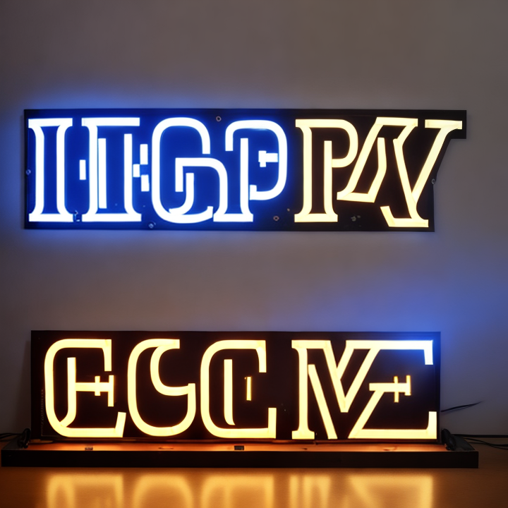lighted sign letters