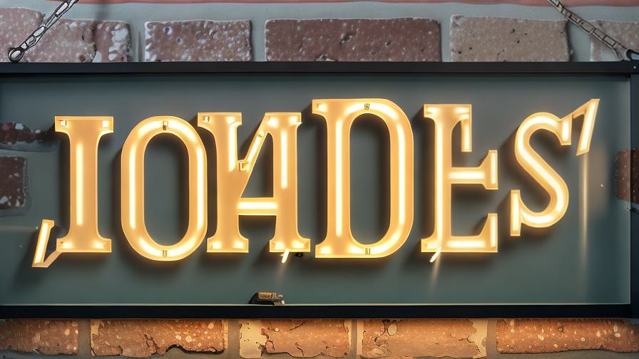 lighted sign letters