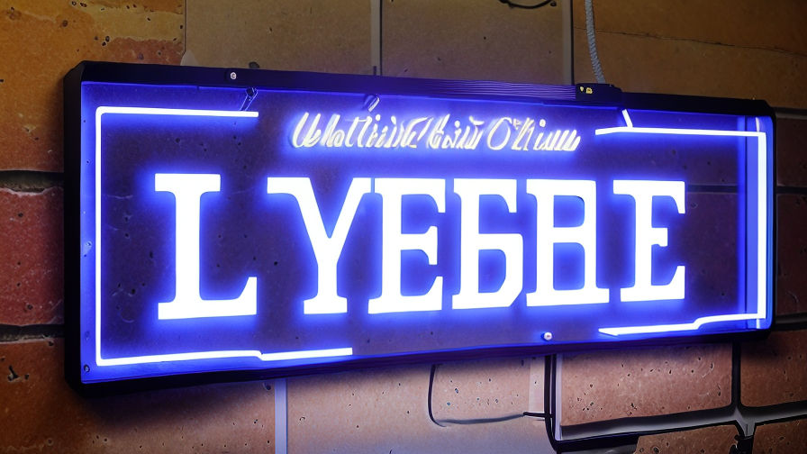 lighted sign letters