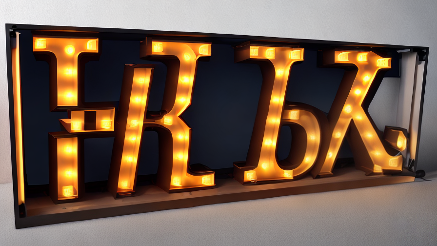 lighted sign letters