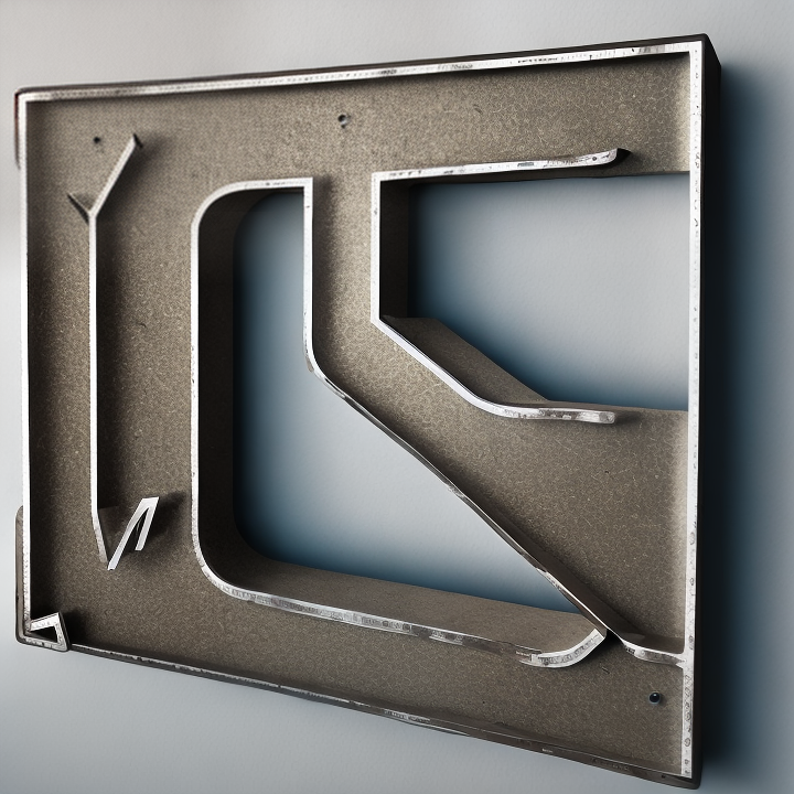 metal letter sign