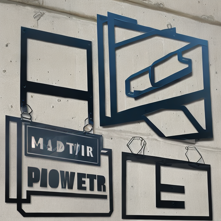 powder coated metal signs
