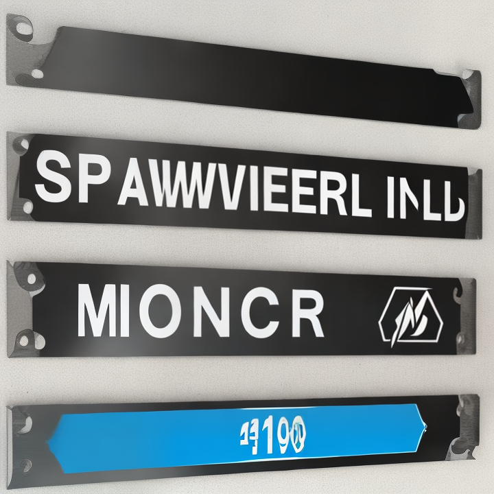 powder coated metal signs