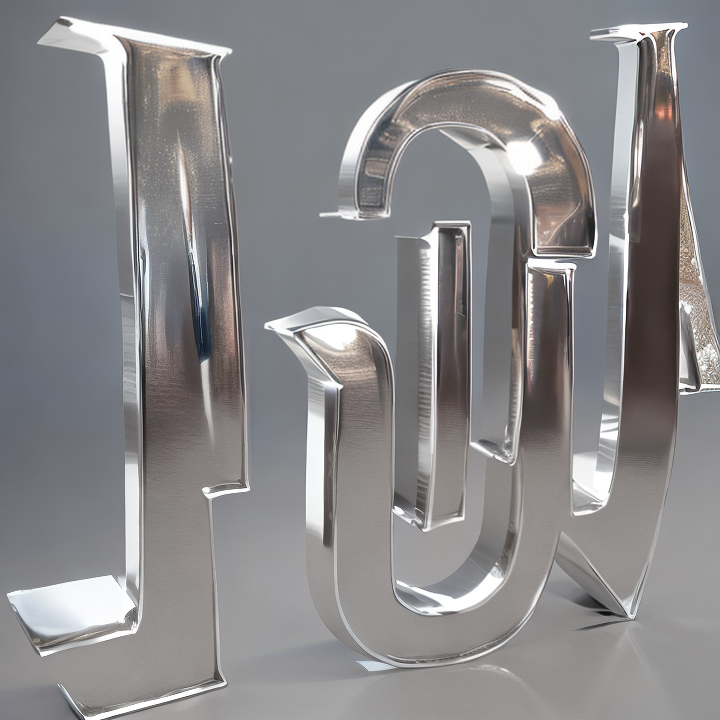 stainless steel letters