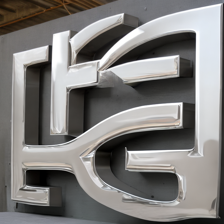 stainless steel sign letters