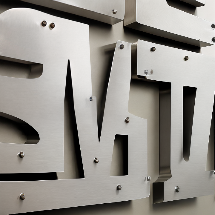 stainless steel sign letters