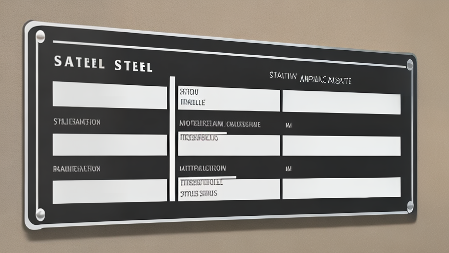 stainless steel signs