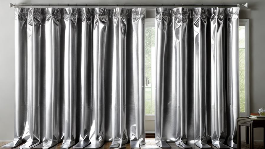 foil party curtains