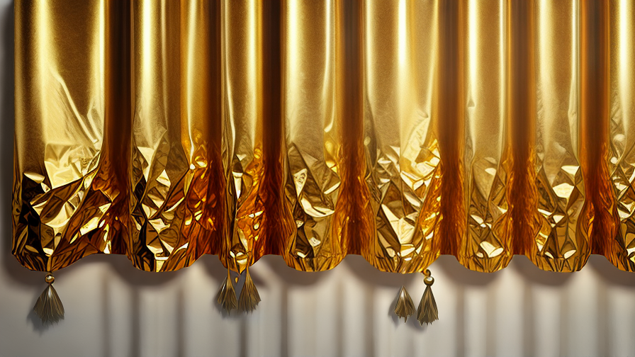 gold foil curtain