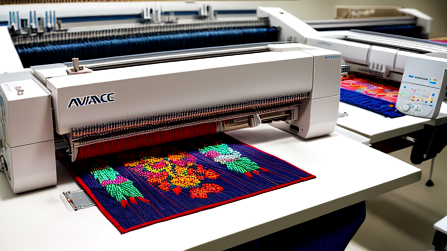 avance embroidery machine