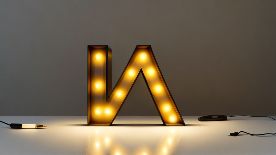 letter a light up sign